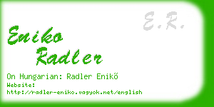 eniko radler business card